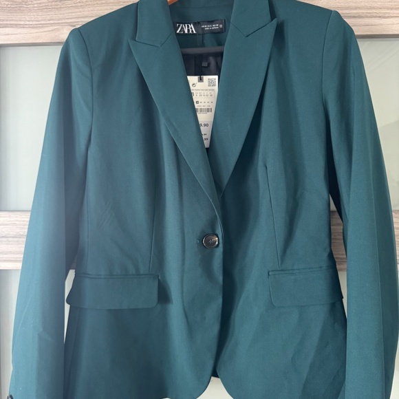 Zara Turquoise Green Matching Suit - Picture 4 of 9